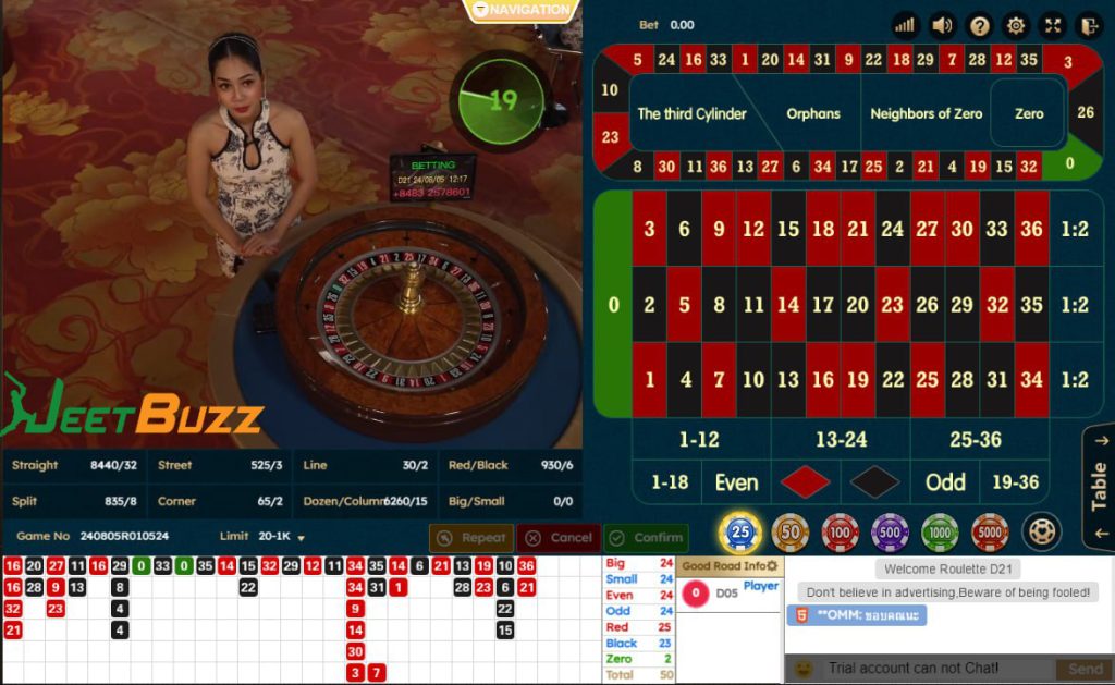 Understand the rules of Roulette